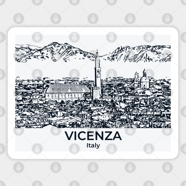 Vicenza - Italy Magnet by Lakeric